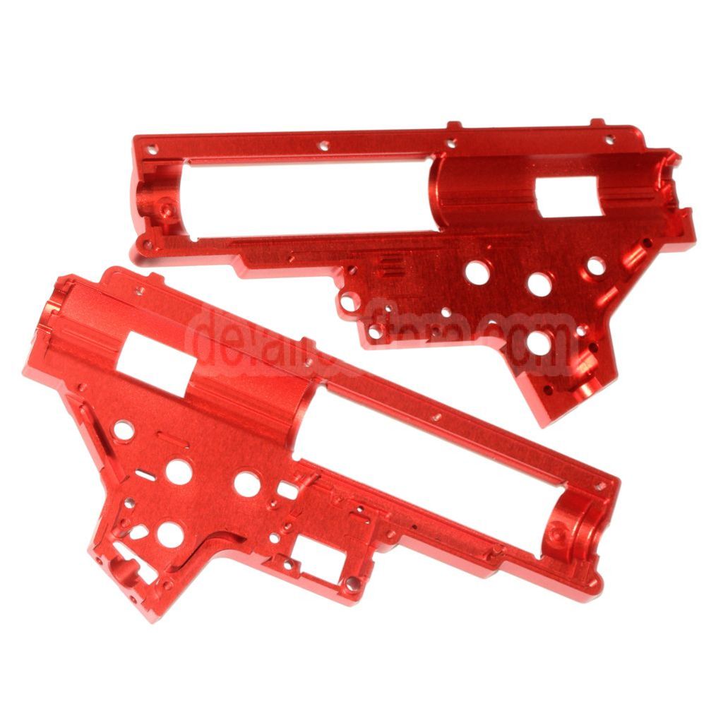 CYMA CNC Aluminum 8mm QD Getriebegehäuse Geeignet für CYMA Platinum Serie SR25 QBS Serie AEG Gewehre Airsoft Rot