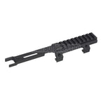 CYMA 215mm Erweiterte oberen Schiene Zielfernrohrhalterung Geeignet für CYMA Tokyo Marui MP5K Serie AEG Gewehre Airsoft Schwarz