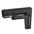 APS RS-4 Einziehbarer Schaft mit QD Riemenhalterung und Paracord Geeignet für M4 AEG Pufferrohr Gewehre Airsoft Schwarz