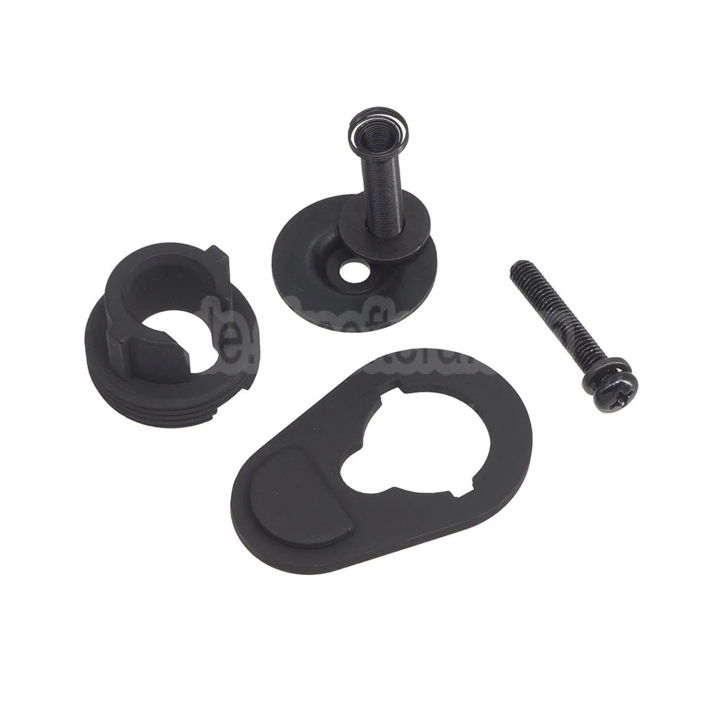 APS Metall klappbarer Gewehrschaftadapter Geeignet für APS PER EMG GBox M4 Serie GBB Gewehre Airsoft Schwarz