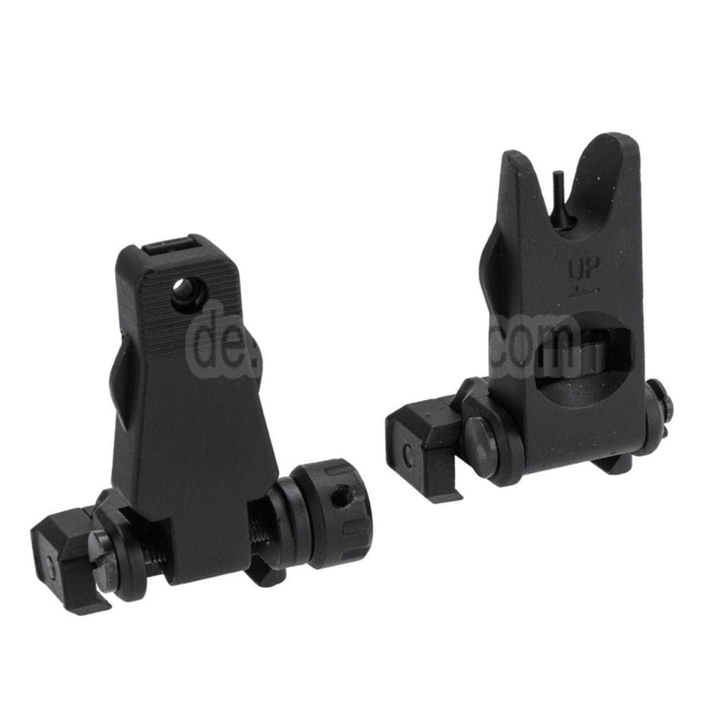 APS New Hawk Hochklappen Korn Kimme Geeignet für 20mm 1913 Picatinny Schiene M4 M16 AEG Gewehre Airsoft