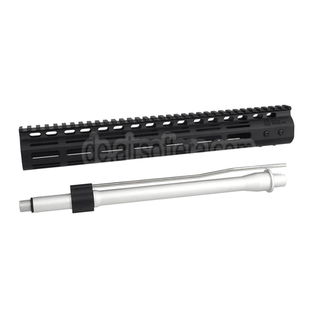 CYMA CGS Noveske N4 13.5 Zoll M-Lok Handschutz Schienen System mit äußerer Lauf Geeignet für CYMA CGS AR M4 Tokyo Marui M4 MWS GBB Gewehre Airsoft