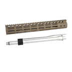 CYMA CGS Noveske N4 13.5 Zoll M-Lok Handschutz Schienen System mit äußerer Lauf Geeignet für CYMA CGS AR M4 Tokyo Marui M4 MWS GBB Gewehre Airsoft