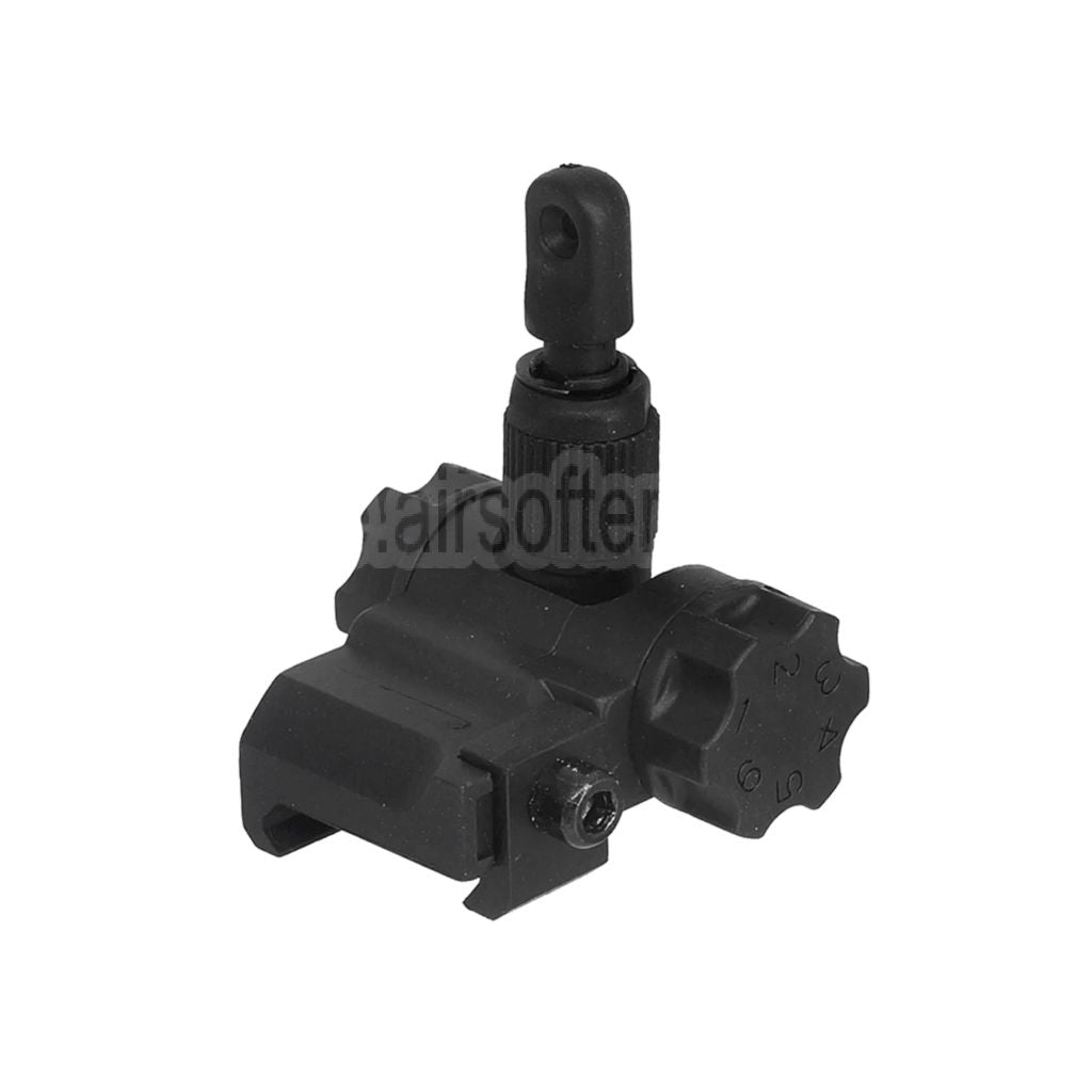 CYMA Plastik SCAR Hochklappen Kimme Geeignet für 20mm 1913 Picatinny Schiene AEG Gewehre Airsoft