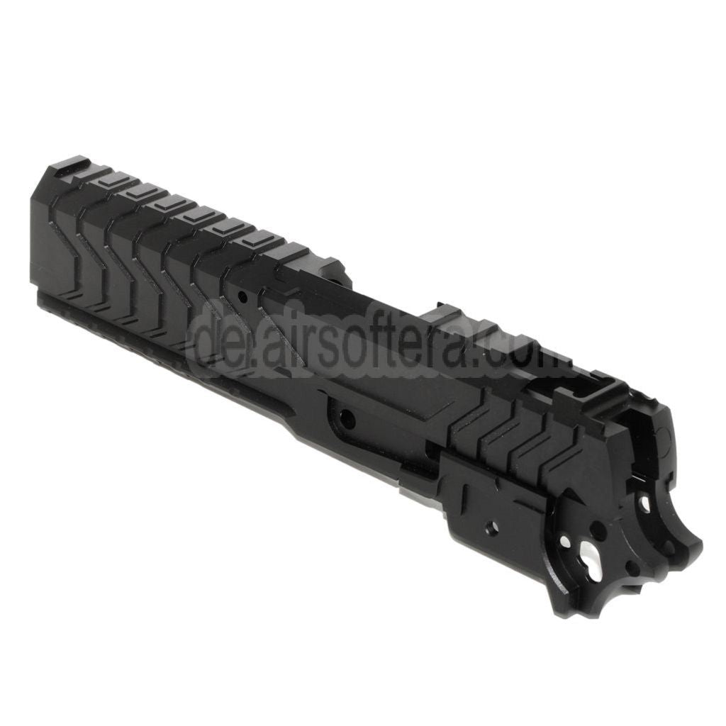 5KU CNC Aluminium Matrix Stil Schlitten Mittlerer Rahmen Set Geeignet für Tokyo Marui Hi-Capa Serie GBB Pistolen Airsoft
