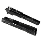 5KU CNC Aluminium Matrix Stil Schlitten Mittlerer Rahmen Set Geeignet für Tokyo Marui Hi-Capa Serie GBB Pistolen Airsoft