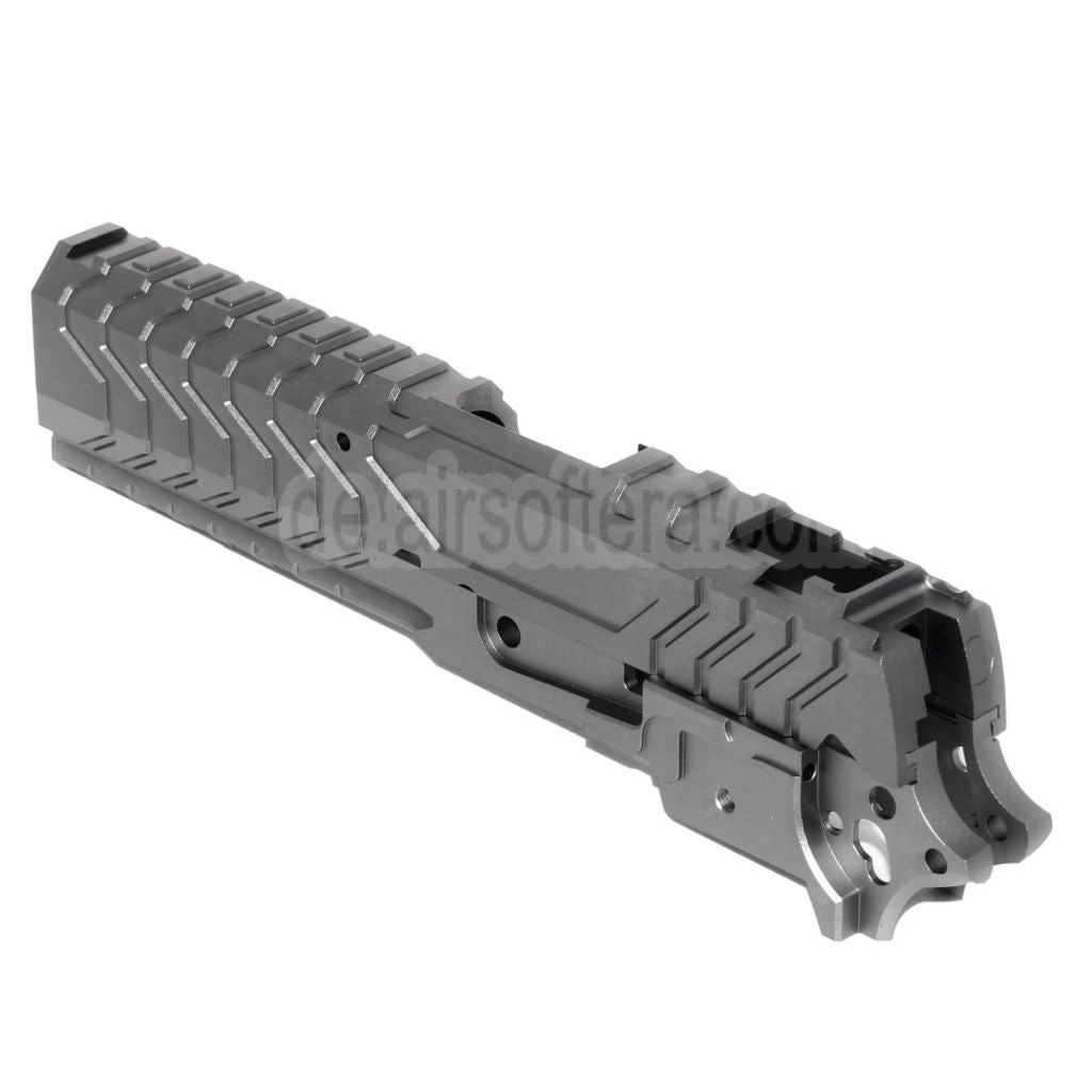 5KU CNC Aluminium Matrix Stil Schlitten Mittlerer Rahmen Set Geeignet für Tokyo Marui Hi-Capa Serie GBB Pistolen Airsoft