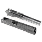 5KU CNC Aluminium Matrix Stil Schlitten Mittlerer Rahmen Set Geeignet für Tokyo Marui Hi-Capa Serie GBB Pistolen Airsoft