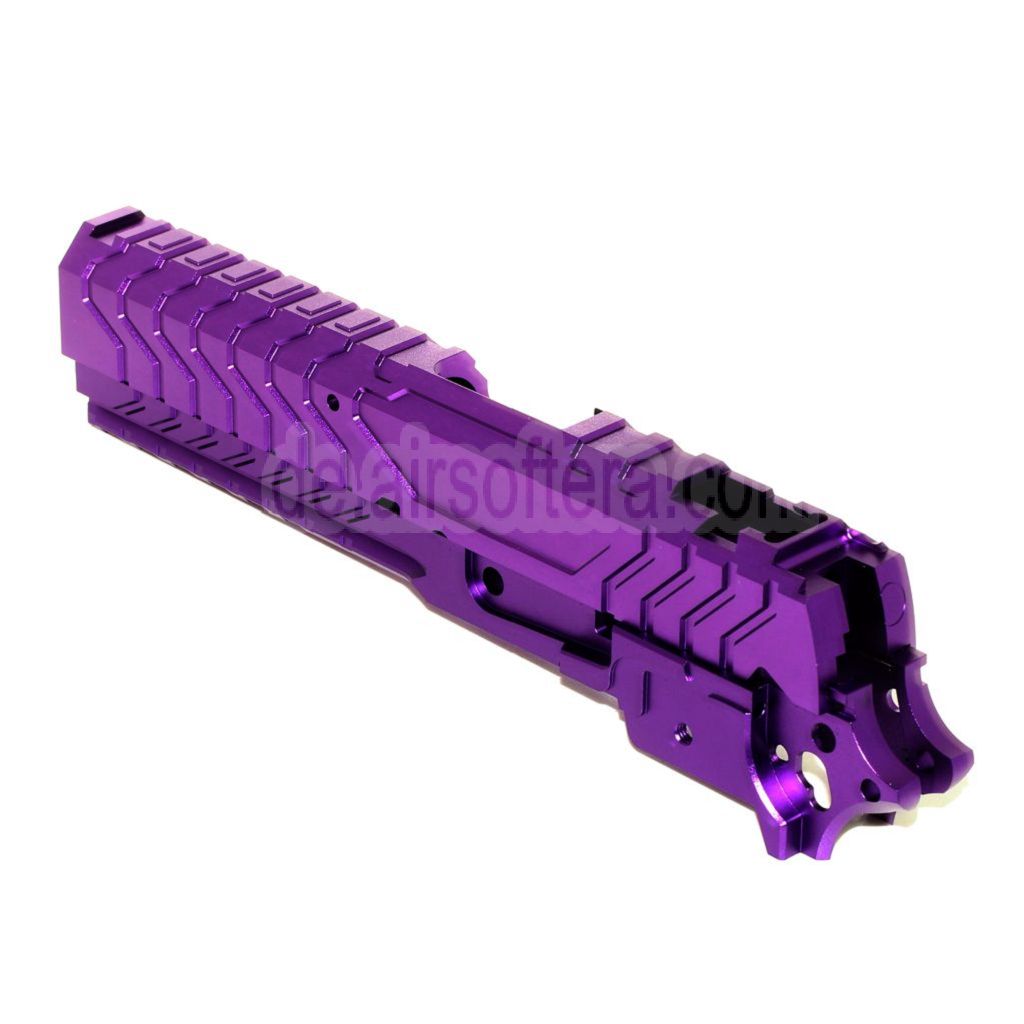 5KU CNC Aluminium Matrix Stil Schlitten Mittlerer Rahmen Set Geeignet für Tokyo Marui Hi-Capa Serie GBB Pistolen Airsoft