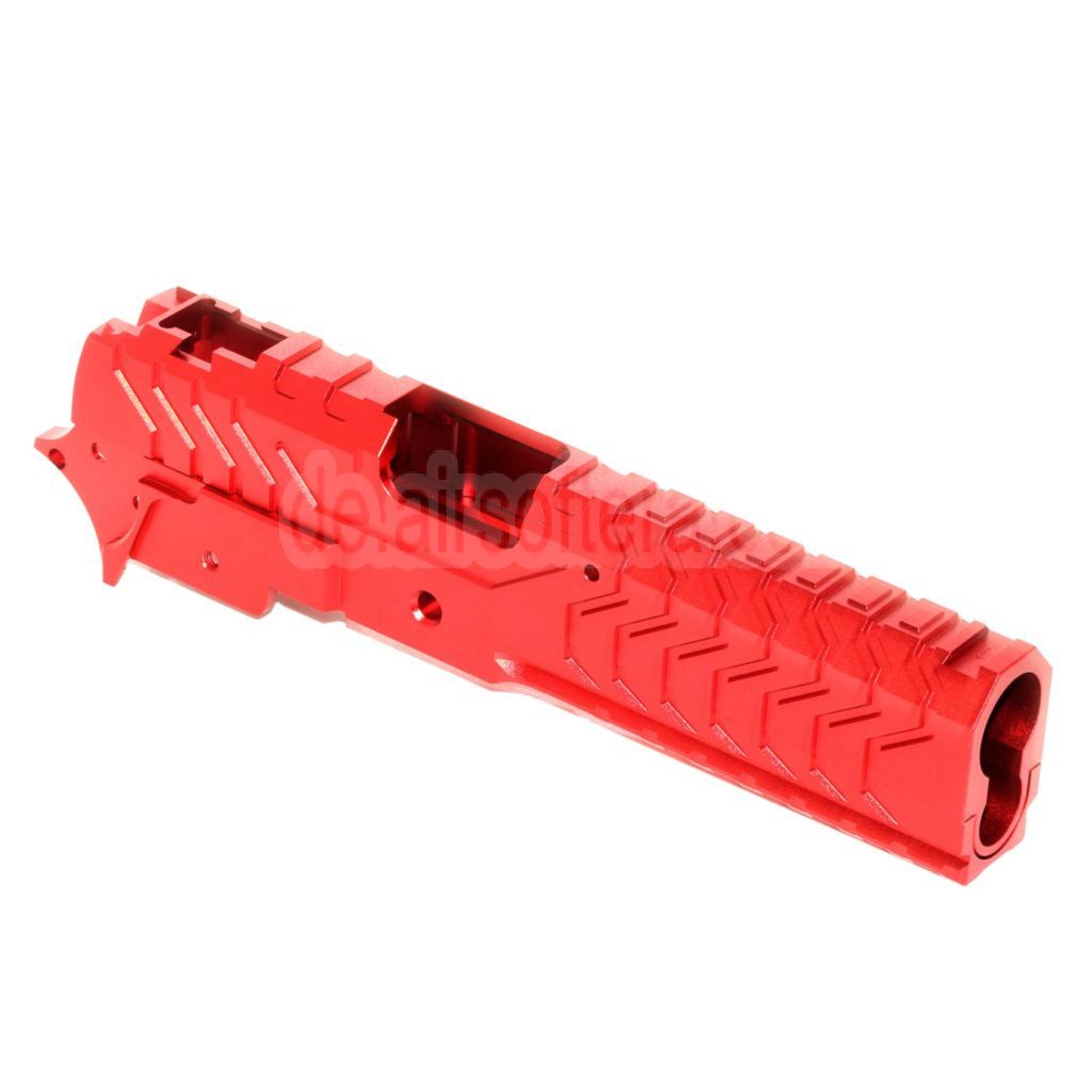 5KU CNC Aluminium Matrix Stil Schlitten Mittlerer Rahmen Set Geeignet für Tokyo Marui Hi-Capa Serie GBB Pistolen Airsoft
