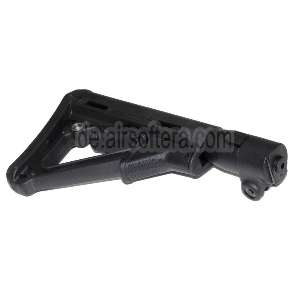CYMA 6-Positions CTR Stil Einziehbarer Klappschaft Geeignet für CYMA CM076 AK74 Serie AEG Gewehre Airsoft Schwarz