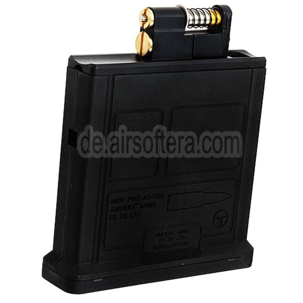 ARES 50rd Co2 Magazin Set Geeignet für Ares AMOEBA Striker Spring Scharfschützengewehre Airsoft Schwarz
