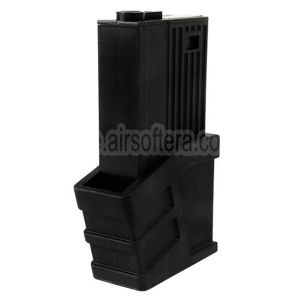 CSI AIRSOFT 225rd Polymer Hi-Cap Magazin Geeignet für CSI XR-5 Serie AEG Gewehre Airsoft Schwarz