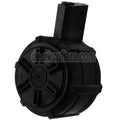 G&G 2300rd Polymer Trommelmagazin Geeignet für G&G M4 M16 Serie AEG Gewehre Airsoft Schwarz