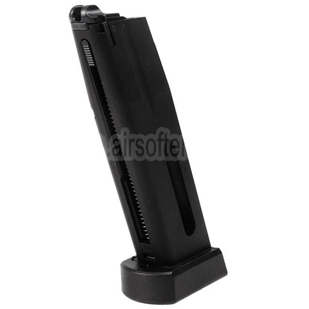 KJ Works 17rd Co2 Magazin (4.5mm BB) Geeignet für KJ Works KP-09 CZ75 Serie GBB Pistolen Airsoft Schwarz