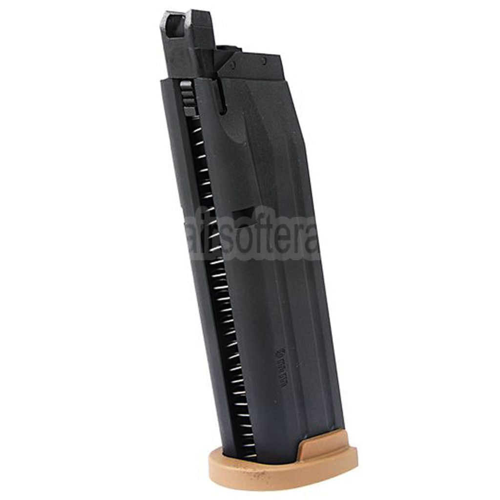 VFC 25rd Gas Magazin Geeignet für SIG SAUER P320 M17 M18 Serie GBB Pistolen Airsoft Schwarz