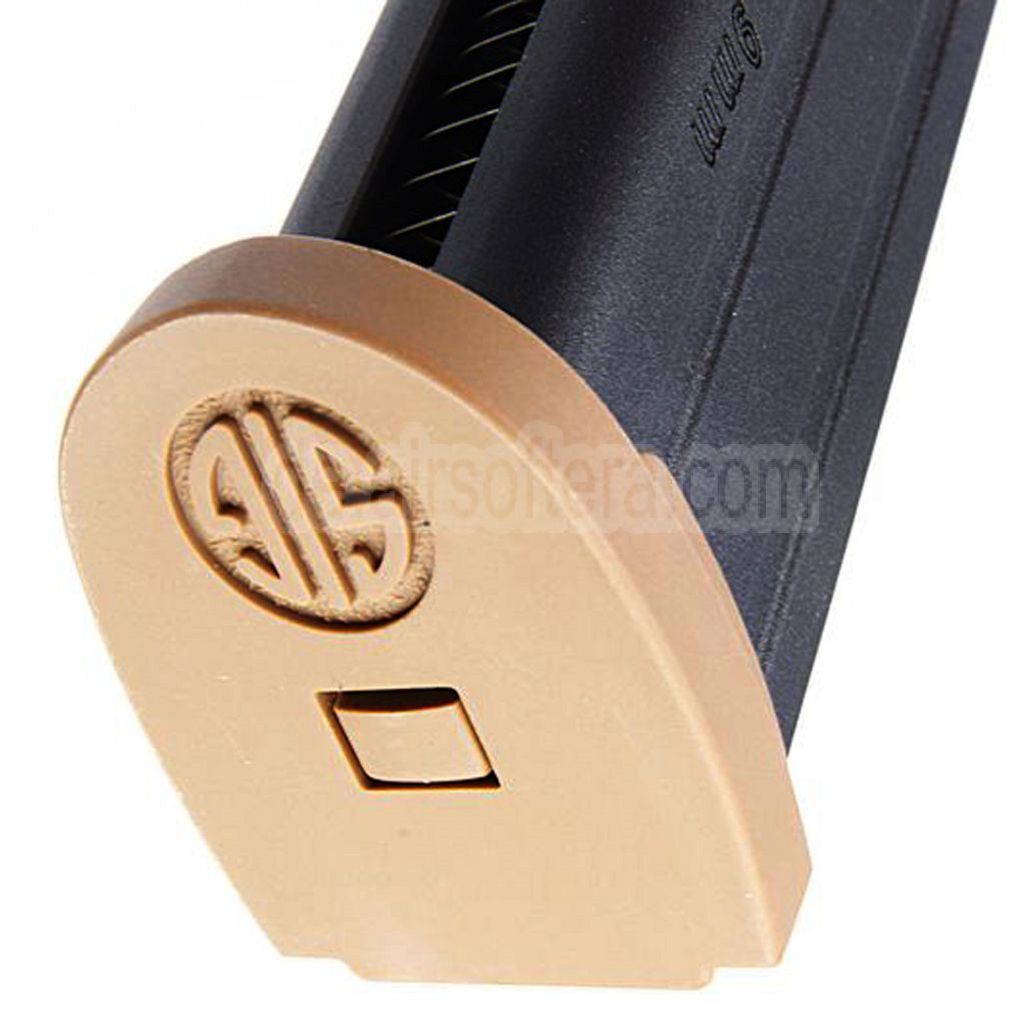 VFC 25rd Gas Magazin Geeignet für SIG SAUER P320 M17 M18 Serie GBB Pistolen Airsoft Schwarz