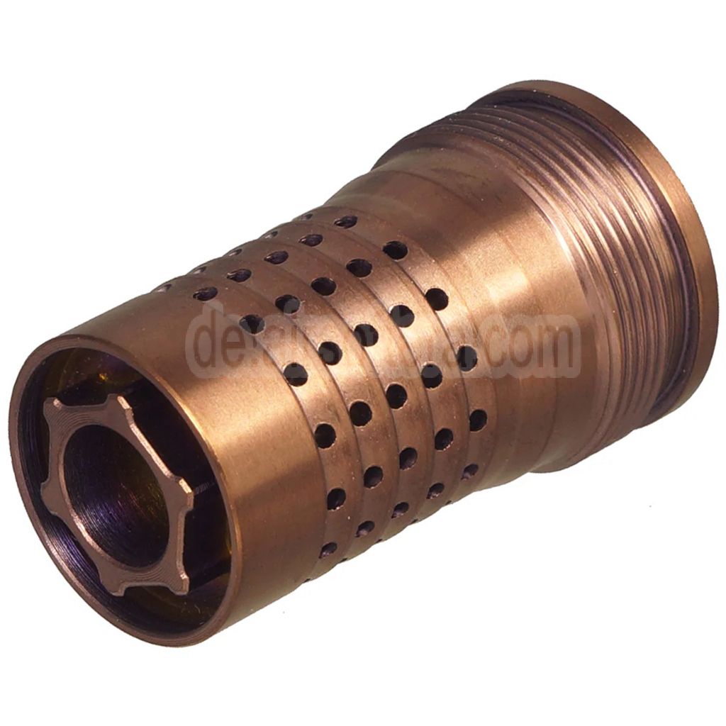 C&C TAC CNC Edelstahl Cherry Bomb Stil Mündungsbremse Feuerdämpfer Geeignet für -14mm CCW Gewinde gegen den Uhrzeigersinned Lauf