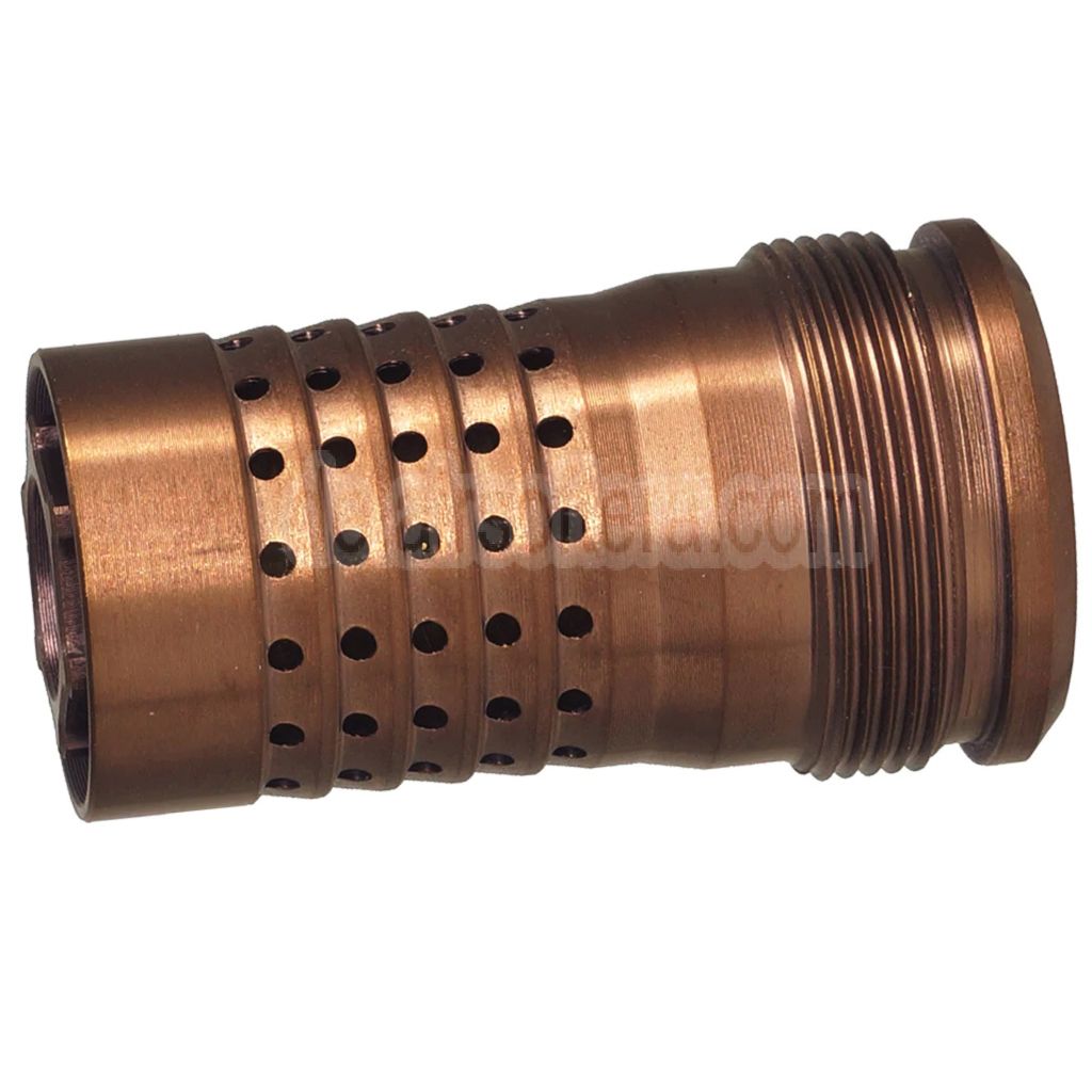 C&C TAC CNC Edelstahl Cherry Bomb Stil Mündungsbremse Feuerdämpfer Geeignet für -14mm CCW Gewinde gegen den Uhrzeigersinned Lauf