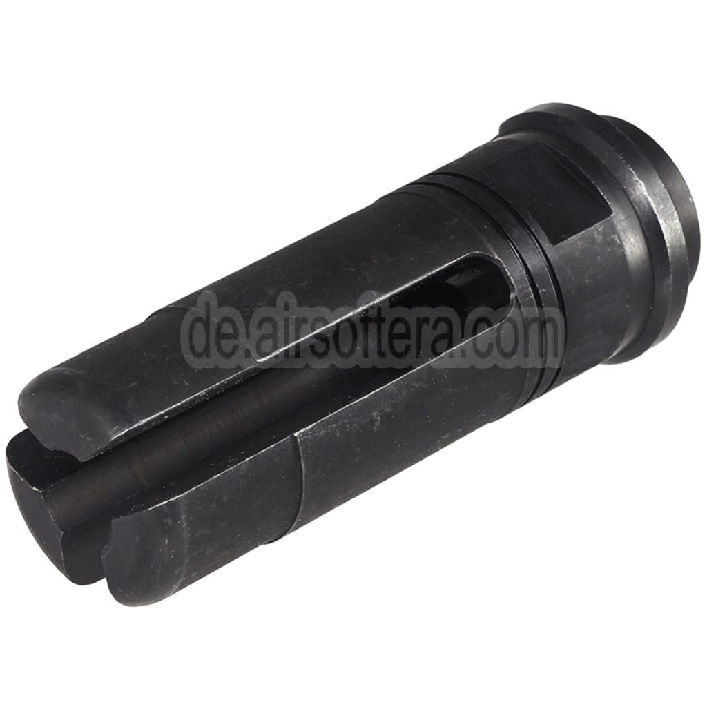 5KU SF SOCOM Stil 3-Polig Stahl Feuerdämpfer -14mm CCW Gewinde gegen den Uhrzeigersinn