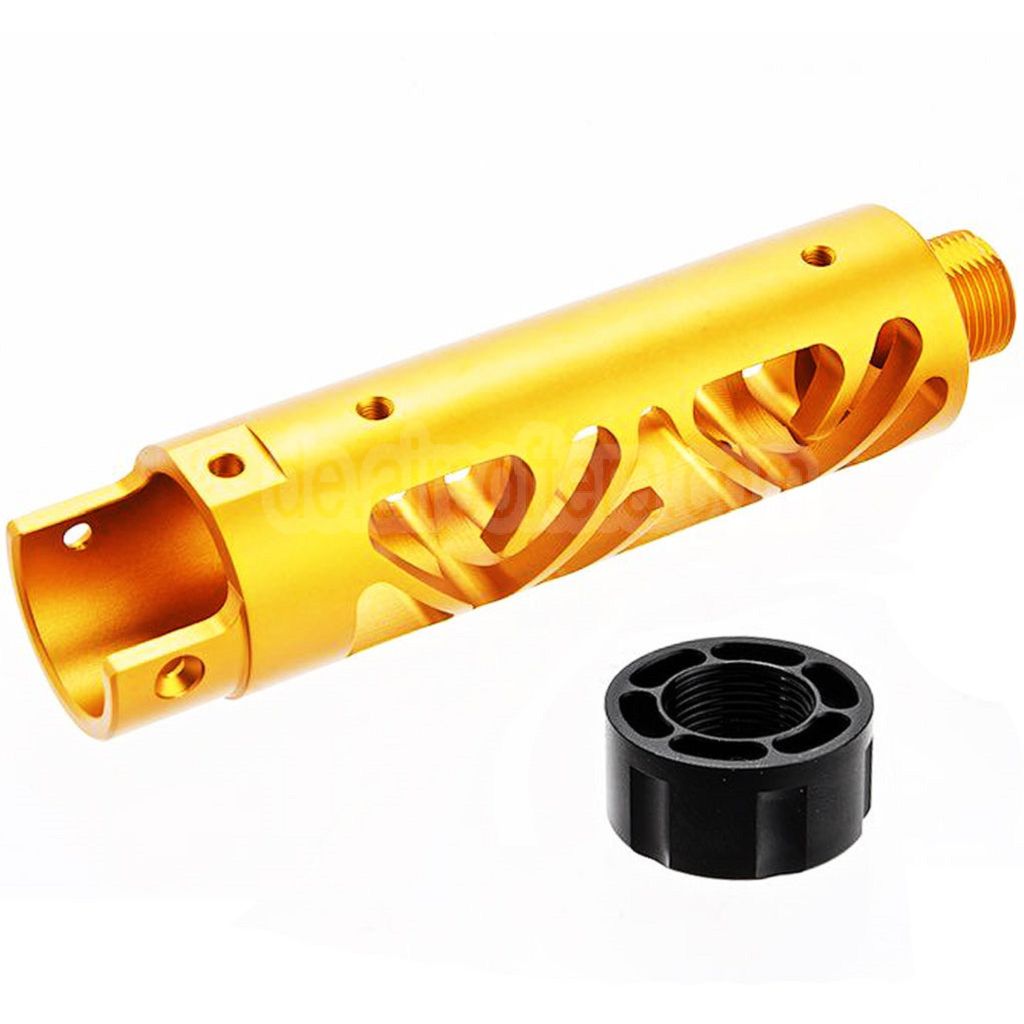 Narcos Airsoft CNC Aluminum Vorderes Lauf Kit (Typ 6) Geeignet für Action Army AAP01 Serie GBB Pistolen