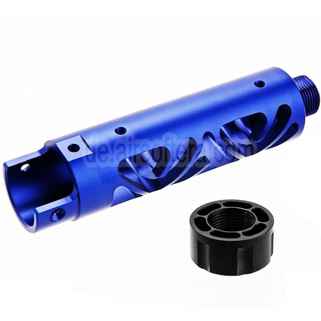Narcos Airsoft CNC Aluminum Vorderes Lauf Kit (Typ 6) Geeignet für Action Army AAP01 Serie GBB Pistolen