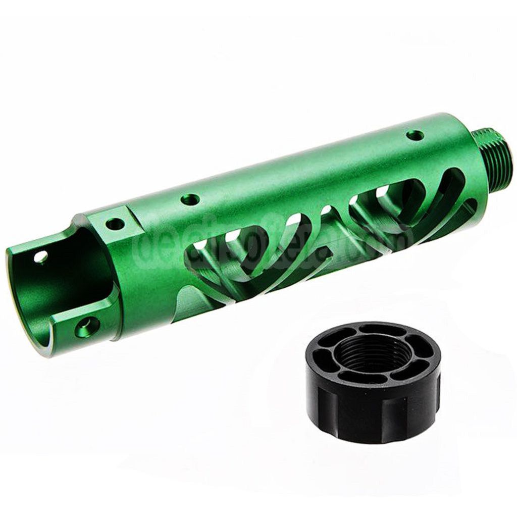 Narcos Airsoft CNC Aluminum Vorderes Lauf Kit (Typ 6) Geeignet für Action Army AAP01 Serie GBB Pistolen