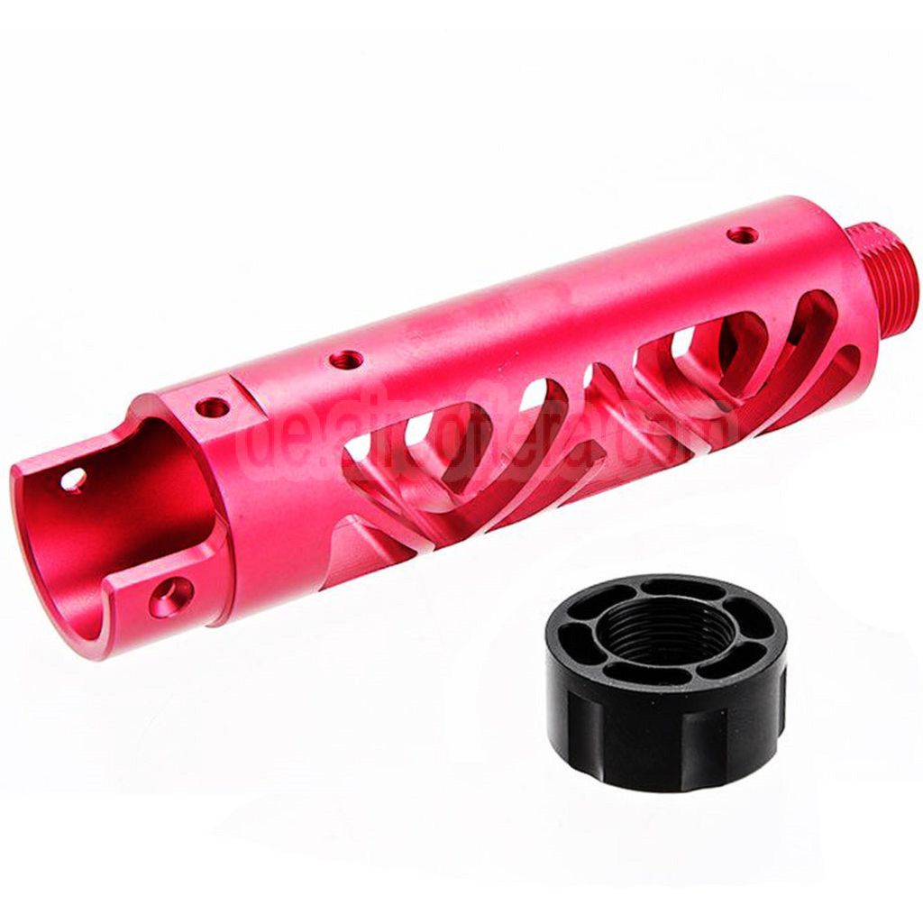 Narcos Airsoft CNC Aluminum Vorderes Lauf Kit (Typ 6) Geeignet für Action Army AAP01 Serie GBB Pistolen