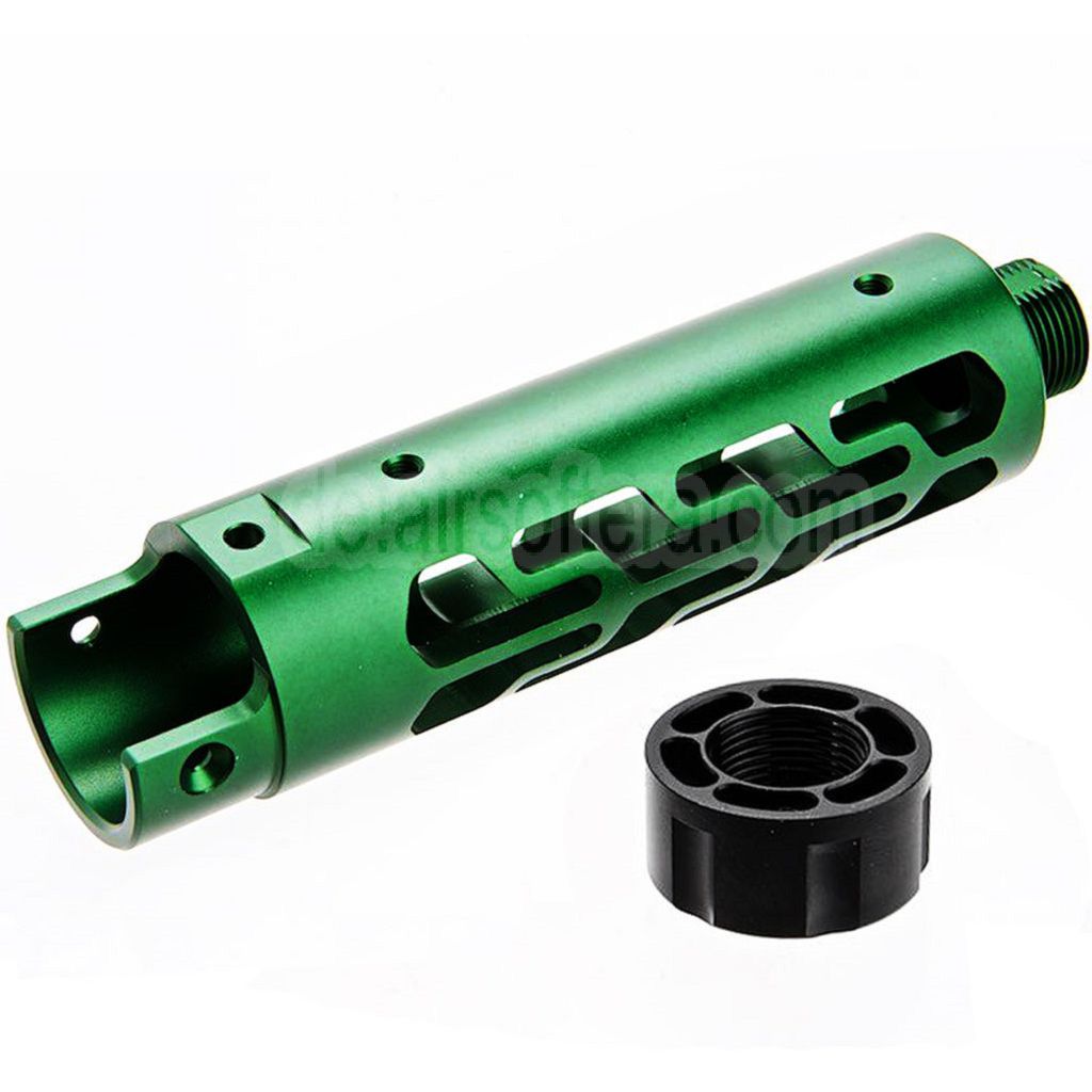 Narcos Airsoft CNC Aluminum Vorderes Lauf Kit (Typ 7) Geeignet für Action Army AAP01 Serie GBB Pistolen