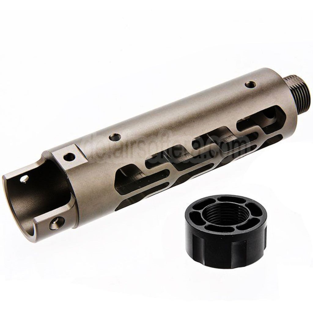 Narcos Airsoft CNC Aluminum Vorderes Lauf Kit (Typ 7) Geeignet für Action Army AAP01 Serie GBB Pistolen