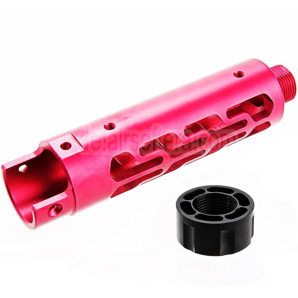 Narcos Airsoft CNC Aluminum Vorderes Lauf Kit (Typ 7) Geeignet für Action Army AAP01 Serie GBB Pistolen