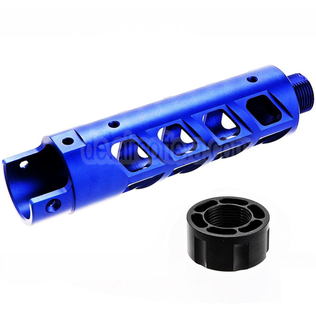 Narcos Airsoft CNC Aluminum Vorderes Lauf Kit (Typ 8) Geeignet für Action Army AAP01 Serie GBB Pistolen