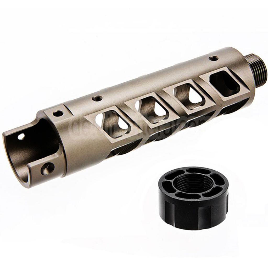 Narcos Airsoft CNC Aluminum Vorderes Lauf Kit (Typ 8) Geeignet für Action Army AAP01 Serie GBB Pistolen