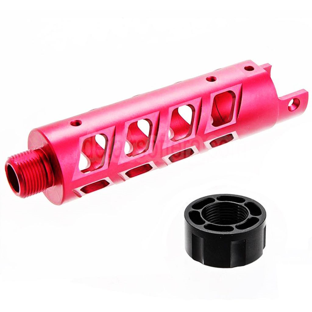 Narcos Airsoft CNC Aluminum Vorderes Lauf Kit (Typ 8) Geeignet für Action Army AAP01 Serie GBB Pistolen