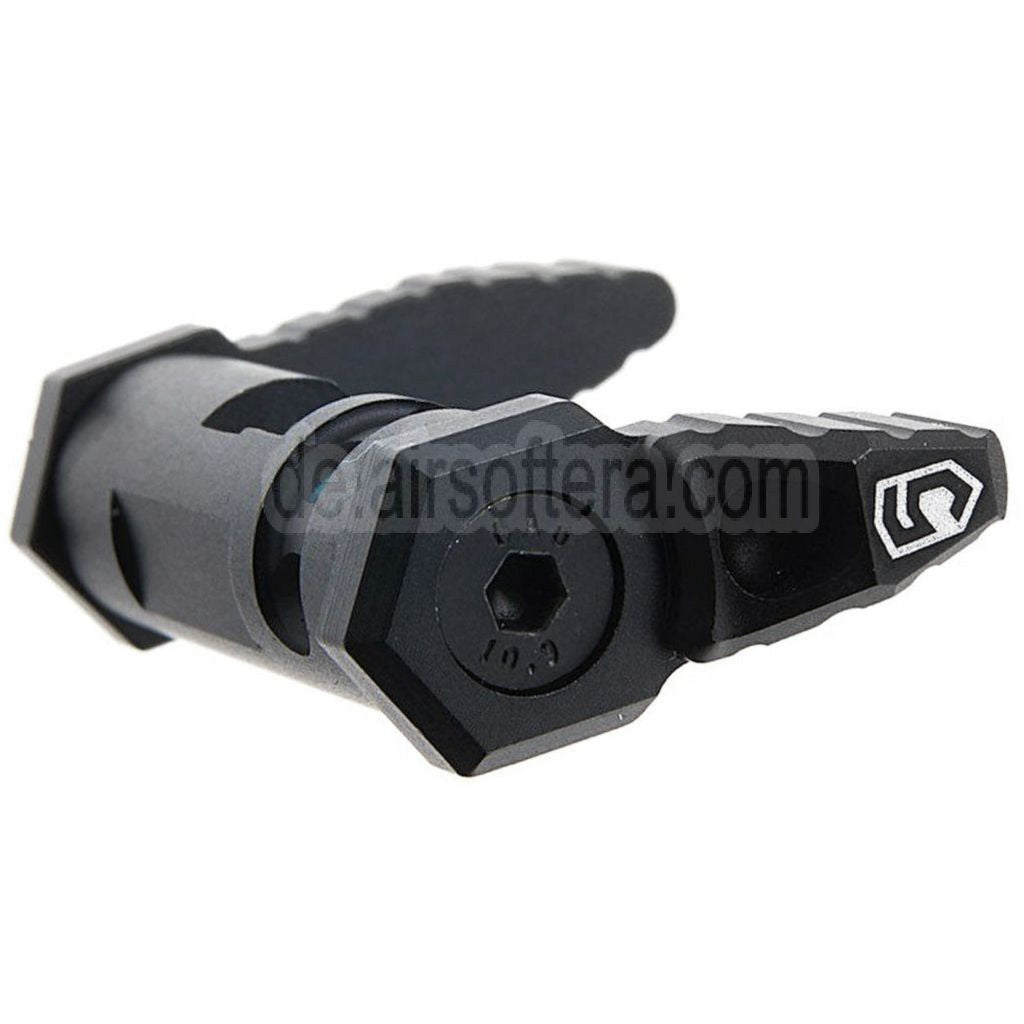 Revanchist Airsoft 60 Grad Ambidextrous Wahlhebel Geeignet für Tokyo Marui M4 MWS Serie GBB Gewehre Schwarz