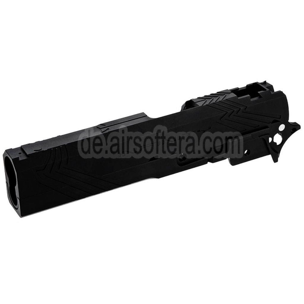 Tiger Soul CNC Aluminum INF Venom Mittlerer Rahmen Schlitten Set Geeignet für Toyko Marui Hi-Capa Serie GBB Pistolen Airsoft