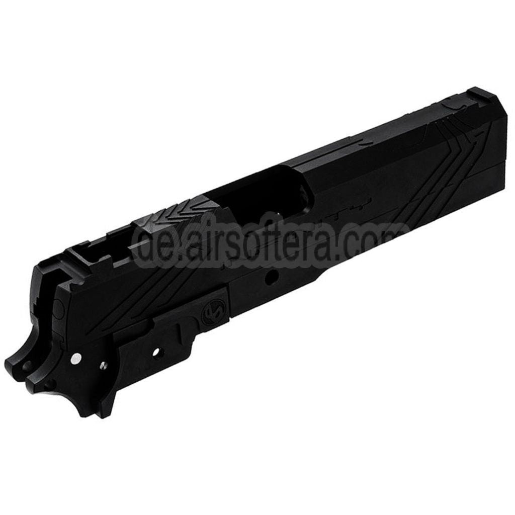 Tiger Soul CNC Aluminum INF Venom Mittlerer Rahmen Schlitten Set Geeignet für Toyko Marui Hi-Capa Serie GBB Pistolen Airsoft
