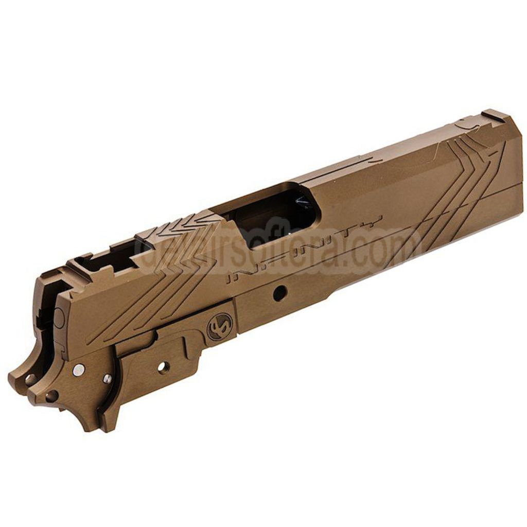 Tiger Soul CNC Aluminum INF Venom Mittlerer Rahmen Schlitten Set Geeignet für Toyko Marui Hi-Capa Serie GBB Pistolen Airsoft