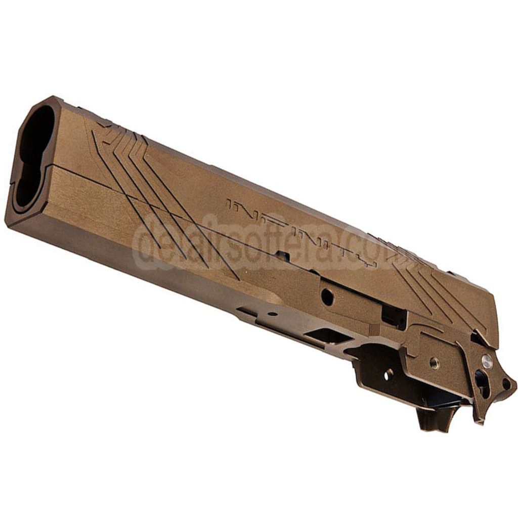 Tiger Soul CNC Aluminum INF Venom Mittlerer Rahmen Schlitten Set Geeignet für Toyko Marui Hi-Capa Serie GBB Pistolen Airsoft