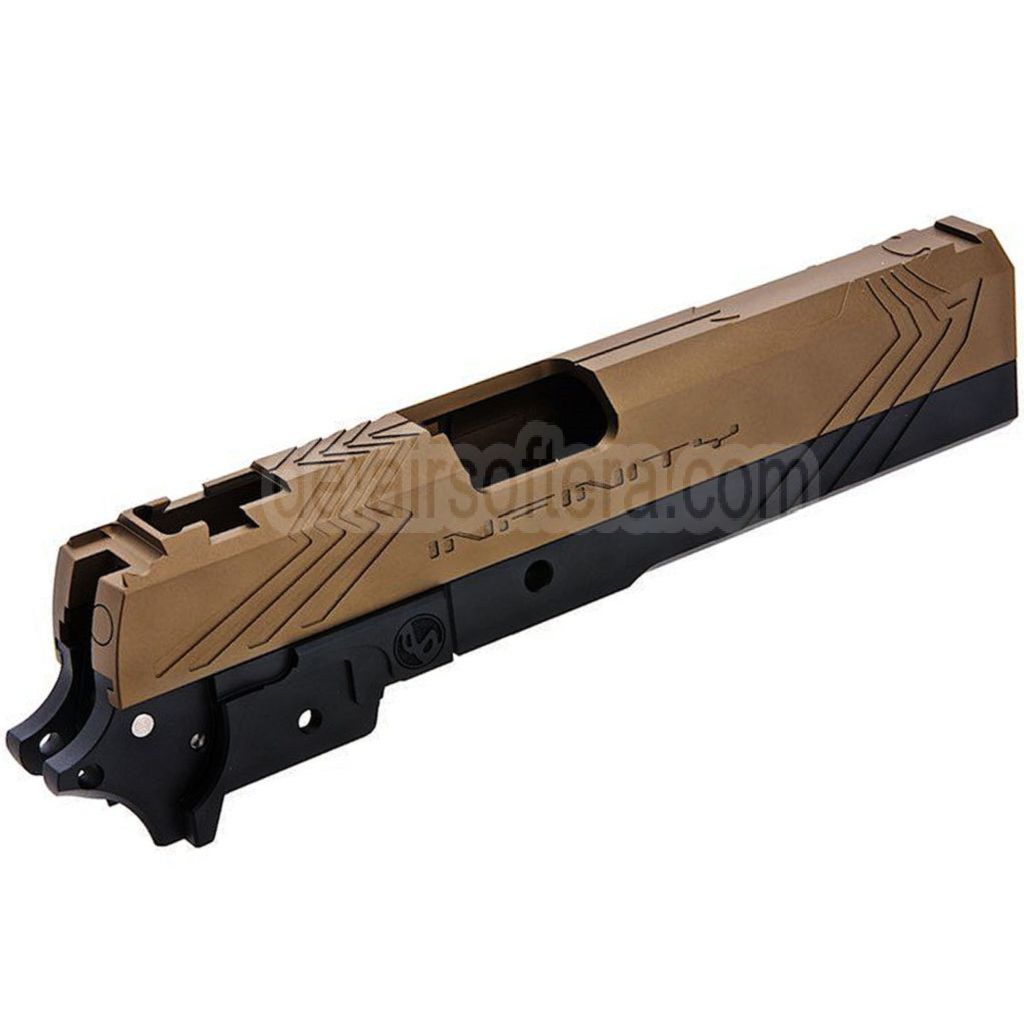 Tiger Soul CNC Aluminum INF Venom Mittlerer Rahmen Schlitten Set Geeignet für Toyko Marui Hi-Capa Serie GBB Pistolen Airsoft
