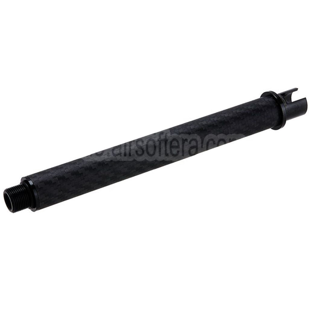 Dr. Black Leichtgewicht Kohlefaser 7 Zoll Äußerer Lauf -14mm CCW Gegen den Uhrzeigersinn Geeignet für Tokyo Marui M4 Serie MWS GBB Gewehre Airsoft