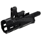 Dytac SLR Gewehreworks 125mm 4.7 Zoll Light M-LOK Erweitertes Handschutz schienen system Kit mit Außenlauf Geeignet für Tokyo Marui AKM Serie GBB Gewehre Airsoft Schwarz
