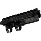 Hephaestus 20mm Gasrohr mit Picatinny-Schiene Typ III Geeignet für AKS 74U AKMSU Serie AEG GBB Gewehre Airsoft Schwarz
