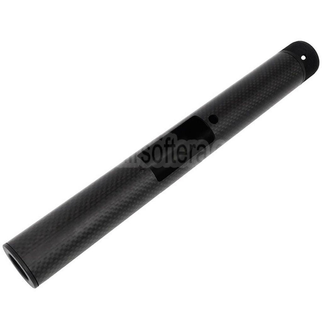 Laylax PSS 257mm/265mm Kurzer Typ Kohlefaser Außenlauf Geeignet für Tokyo Marui VSR-10 Serie Bolt Action Scharfschützen Airsoft Schwarz