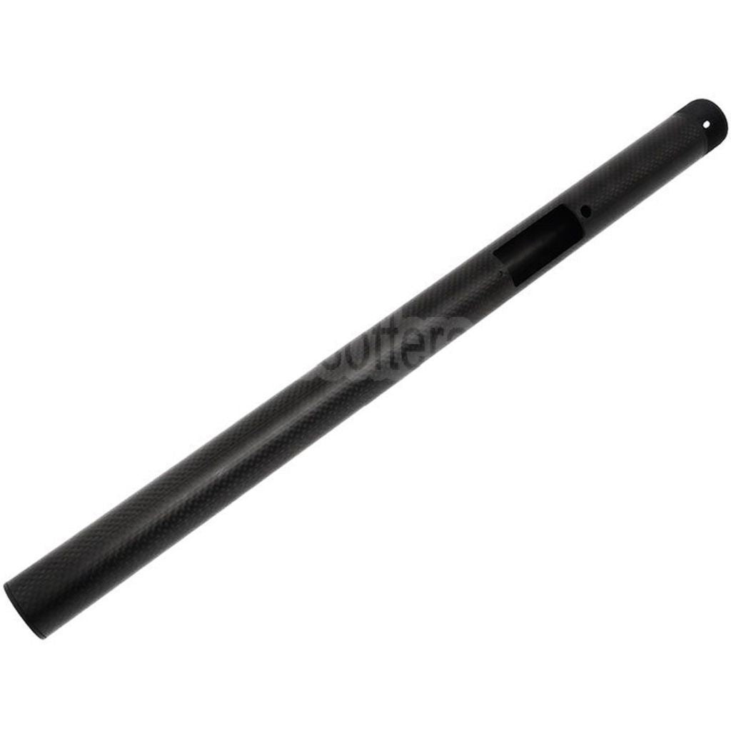 Laylax PSS 421mm Kohlefaser Außenlauf Geeignet für Tokyo Marui VSR-10 G-Spec Serie Bolt Action Scharfschützen Airsoft Schwarz