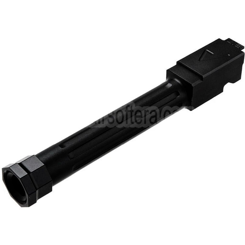 RWA Agency Arms CNC Aluminum Mittelliniengewinde Äußerer Lauf -14mm CCW gegen den Uhrzeigersinn Geeignet für Tokyo Marui G17 Gen3 GBB Pistolen Airsoft