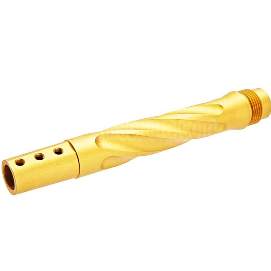 TTI Airsoft Twisted Spiral Fluted Äußerer Lauf -14mm CCW Geeignet für TTI Airsoft TP22 Serie GBB Pistolen