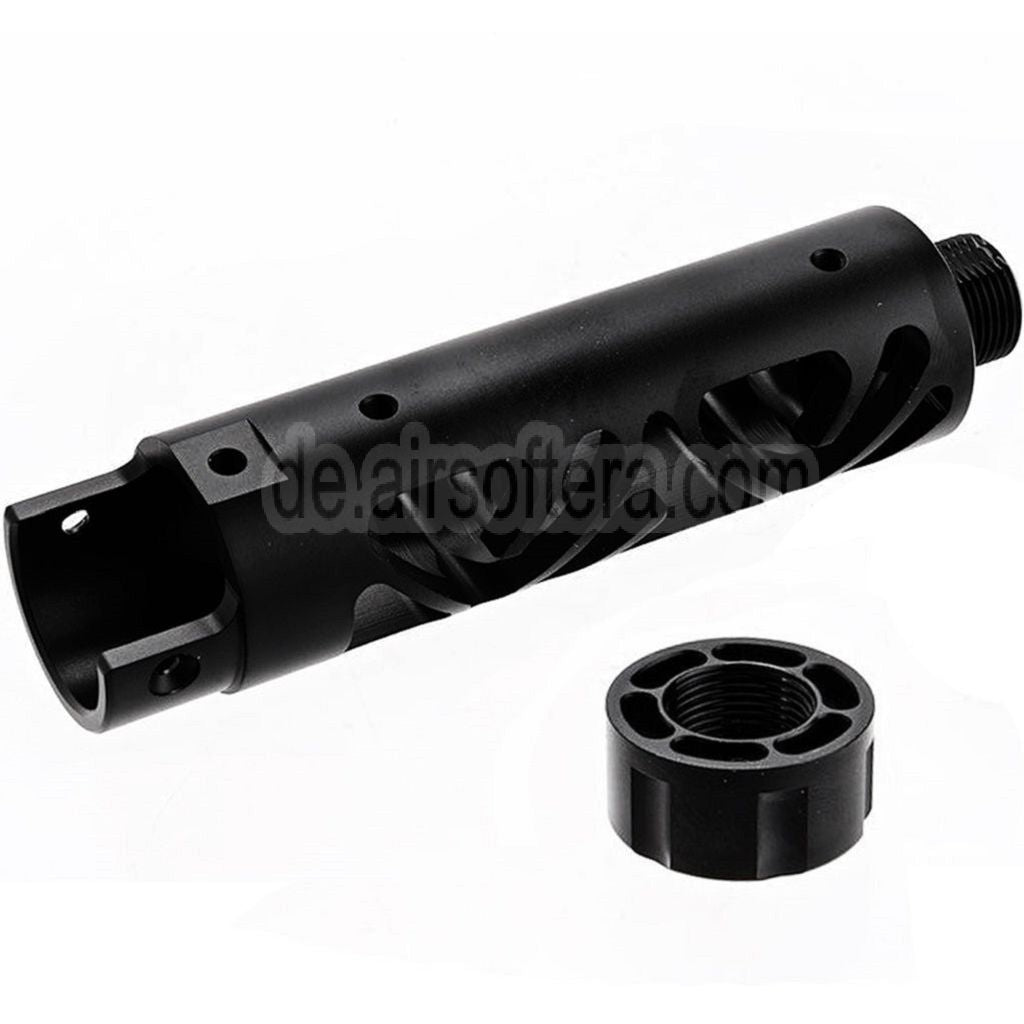 Narcos Airsoft CNC Aluminum Vorderes Lauf Kit (Typ 6) Geeignet für Action Army AAP01 Serie GBB Pistolen