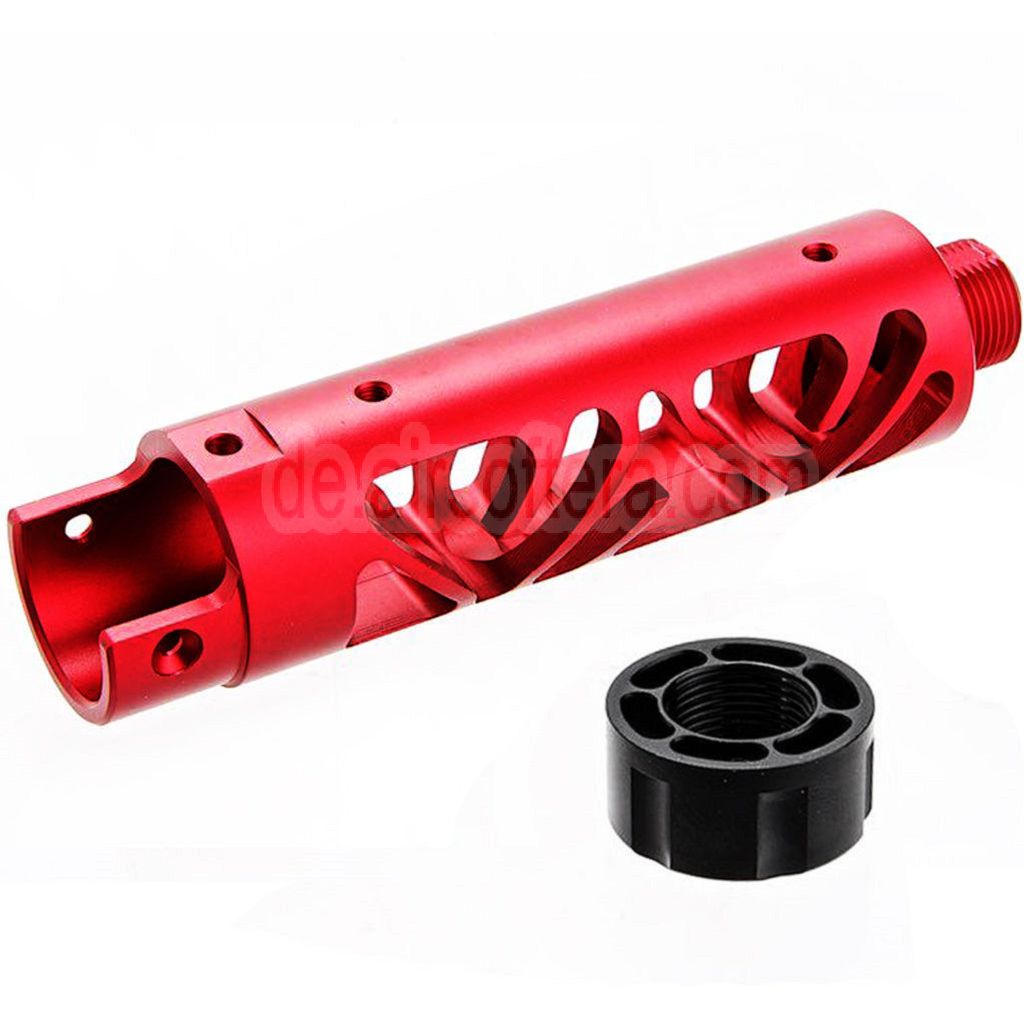 Narcos Airsoft CNC Aluminum Vorderes Lauf Kit (Typ 6) Geeignet für Action Army AAP01 Serie GBB Pistolen