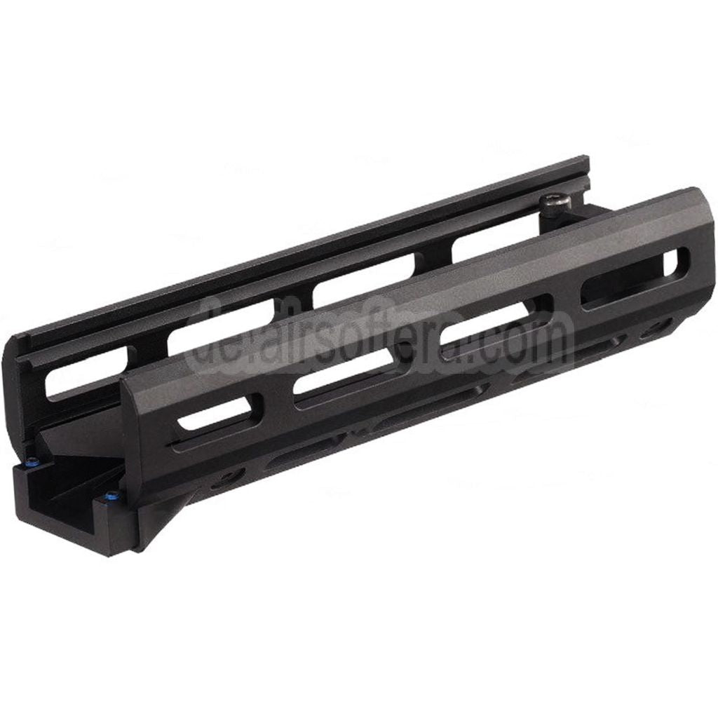 Hephaestus 6.5 Zoll 160mm CNC Aluminum M-LOK Handschutz mit 20mm Schienen Gasrohr Geeignet für GHK LCT AKS-74U Serie AEG GBB Gewehre Airsoft Schwarz